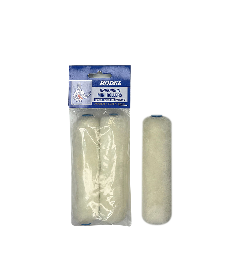 Sheepskin Mini Rollers 150mm-12mm Nap Pk of 2