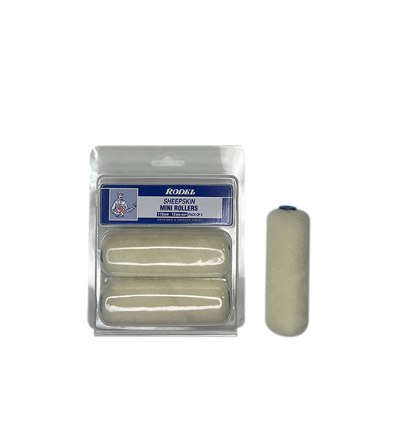 Sheepskin Mini Rollers 110mm-12mm Nap Pk of 2