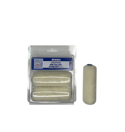 Sheepskin Mini Rollers 110mm-12mm Nap Pk of 2