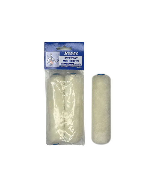 Sheepskin Mini Rollers 150mm-12mm Nap Pk of 2