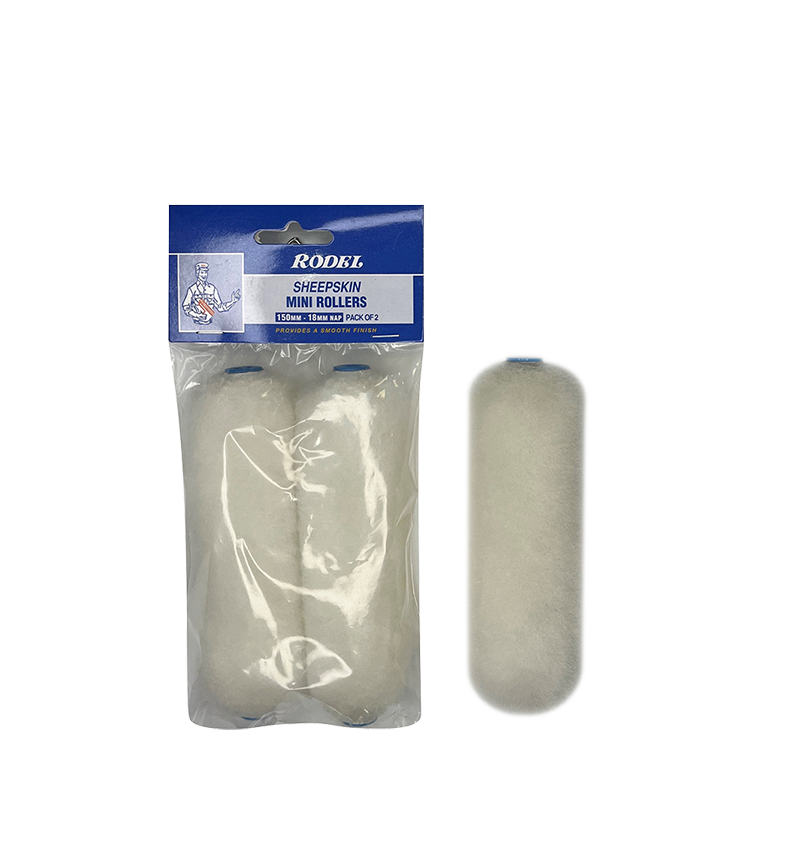 Sheepskin Mini Rollers 150mm-18mm Nap Pk of 2