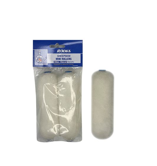 Sheepskin Mini Rollers 150mm-18mm Nap Pk of 2