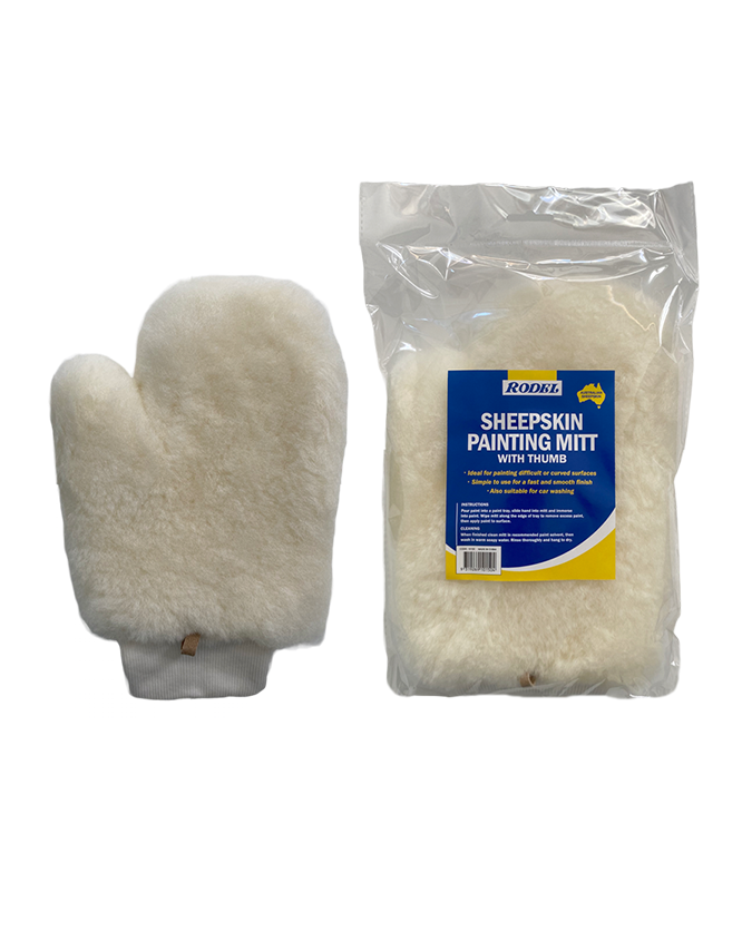 Sheepskin Painting Mitt With Thumb
